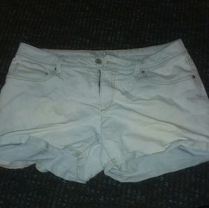 Light blue jean shorts